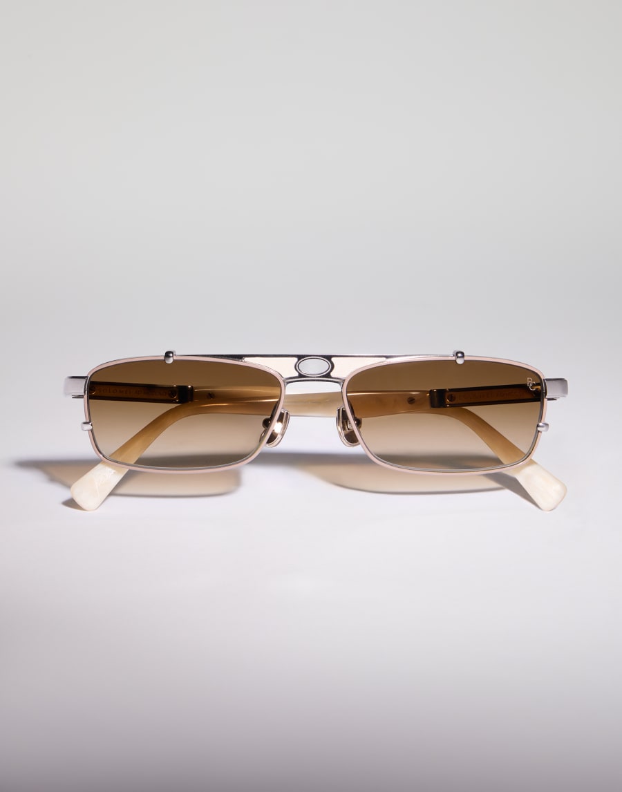 Paloma titanium sunglasses Silver / Panama Eyewear - Brunello Cucinelli