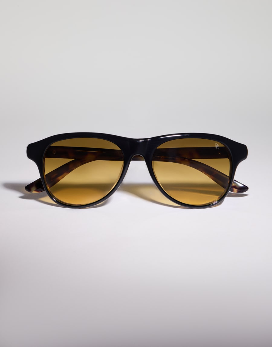 Aviator acetate sunglasses Black / Havana Eyewear - Brunello Cucinelli