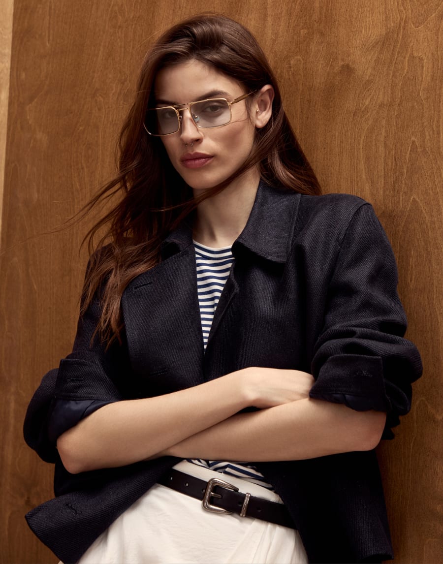 Eric 18k gold-plated frame Light Gold Eyewear - Brunello Cucinelli