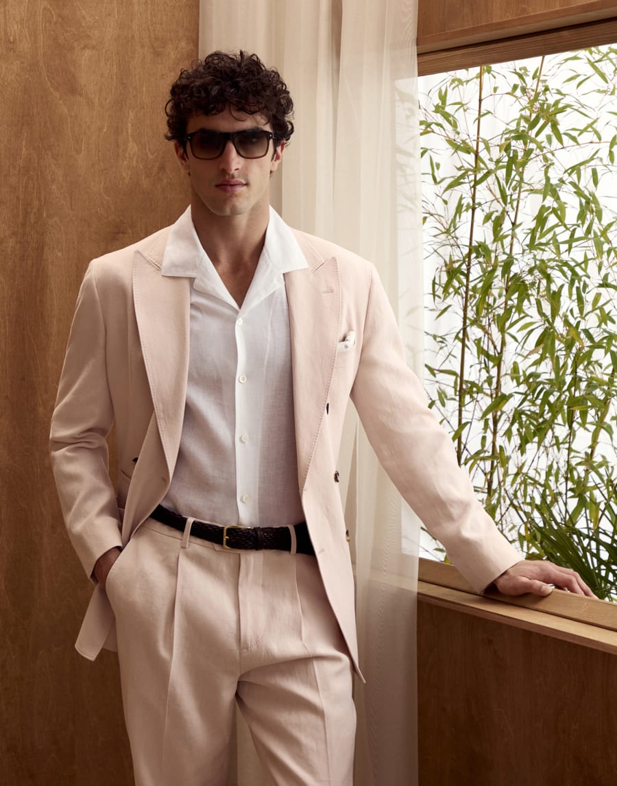 Rectangular acetate sunglasses Cognac Vintage Eyewear - Brunello Cucinelli