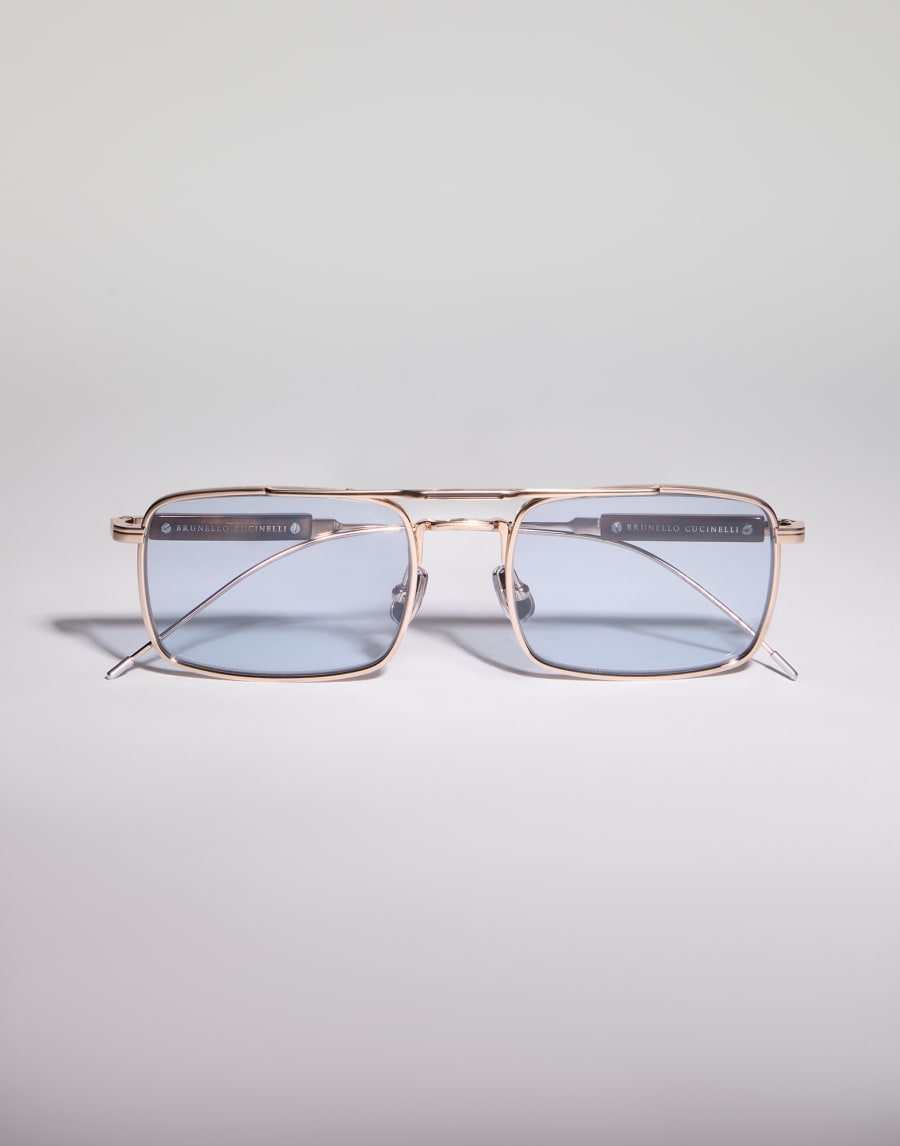 Eric 18k gold-plated frame Light Gold Eyewear - Brunello Cucinelli