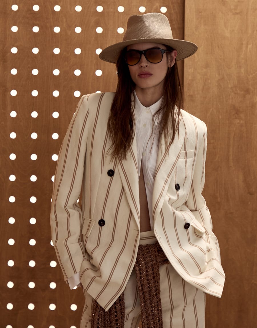 飞行员醋酸纤维太阳眼镜 黑色/哈瓦那色 眼镜 - Brunello Cucinelli