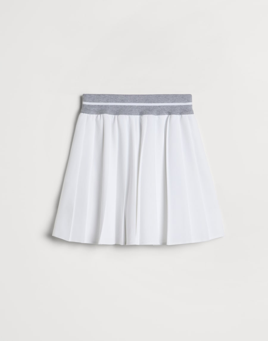 府绸面料裙子 白色 女童 - Brunello Cucinelli