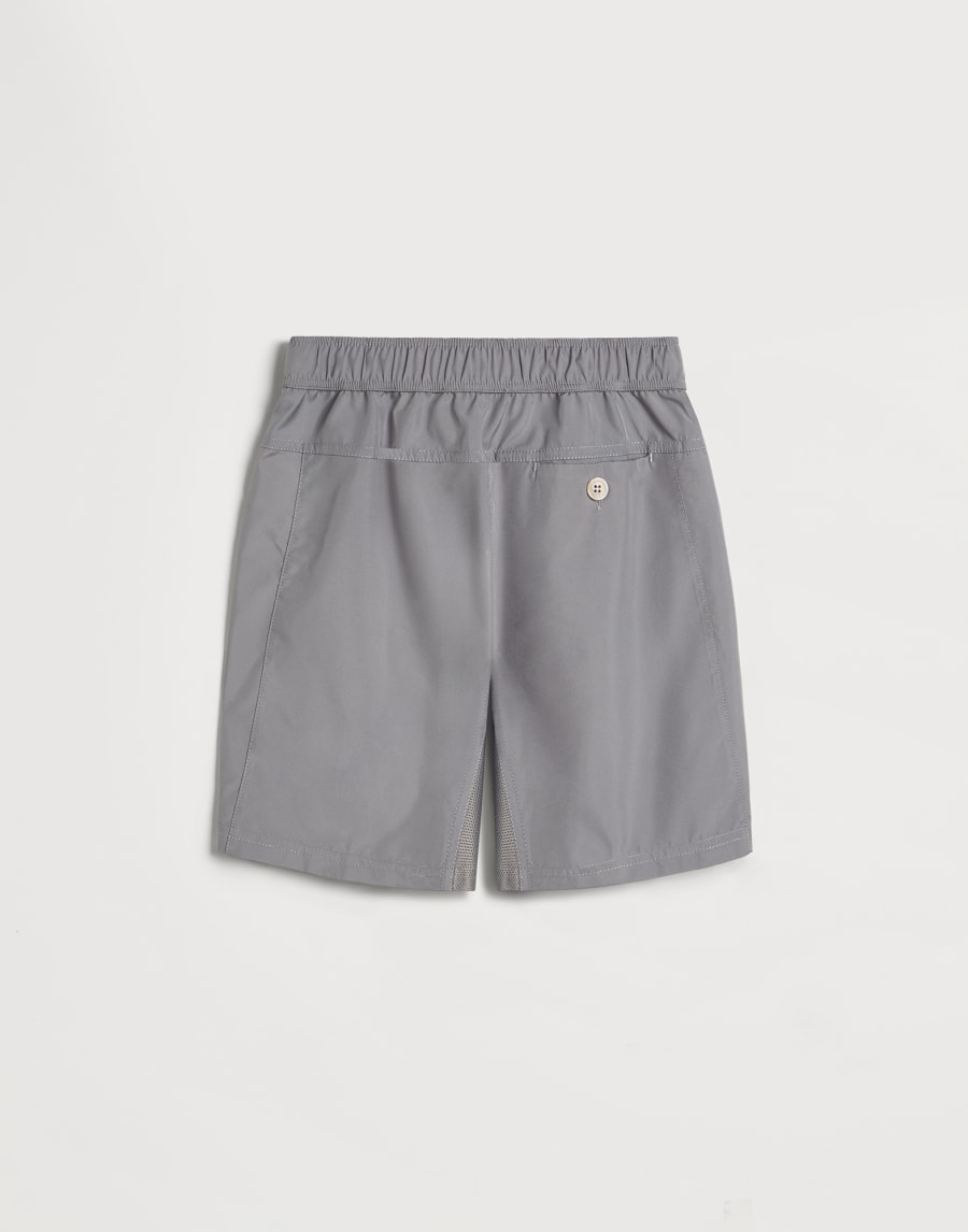 Nylon Bermuda shorts Grey Boys - Brunello Cucinelli