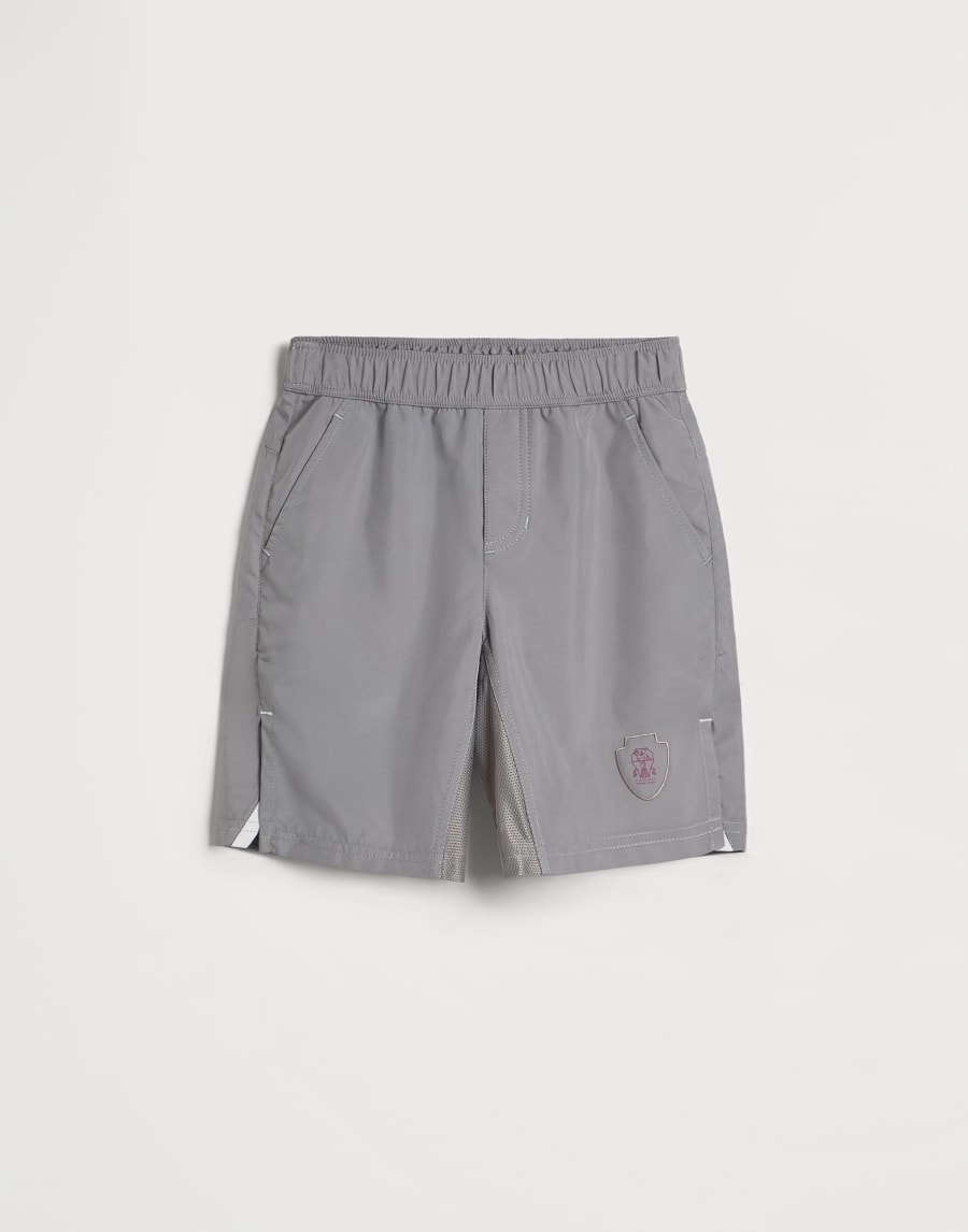 Nylon Bermuda shorts Grey Boys - Brunello Cucinelli