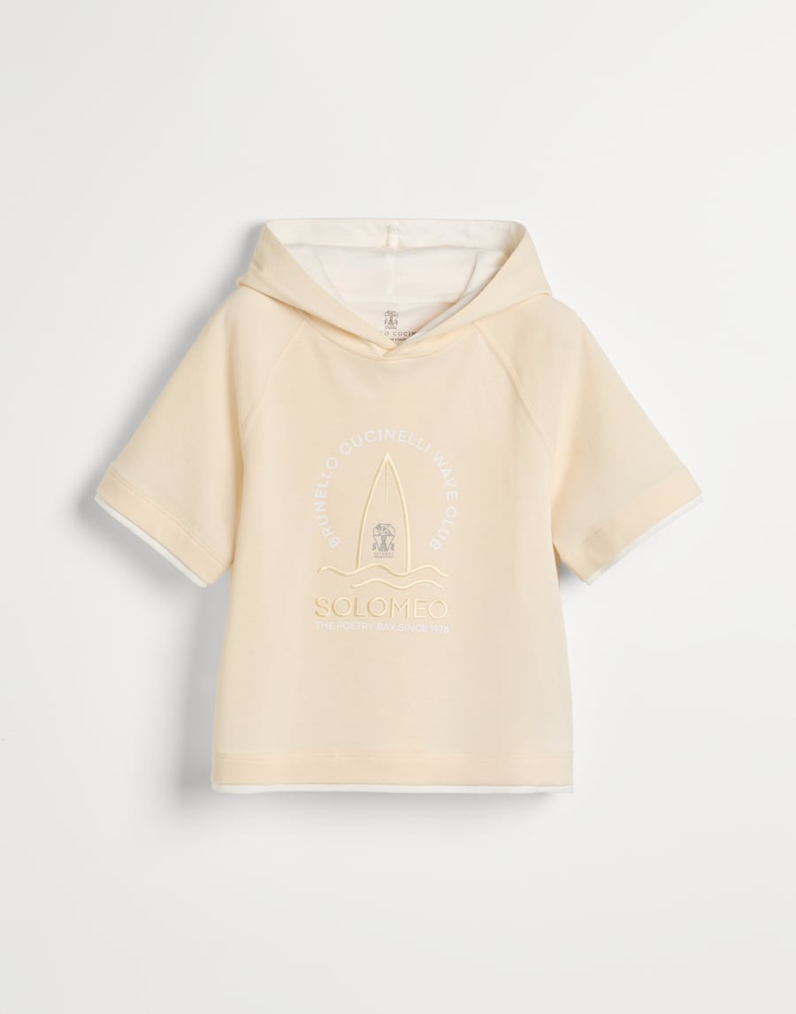 ショートスリーブ スウェットパーカー ジンジャー ボーイズ - Brunello Cucinelli