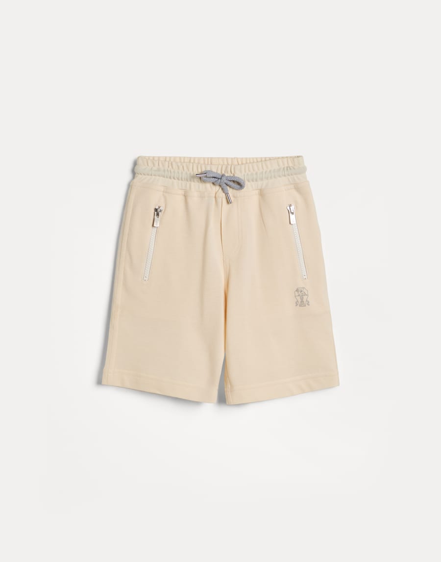 Cotton piqué Bermuda shorts Ginger Boys - Brunello Cucinelli