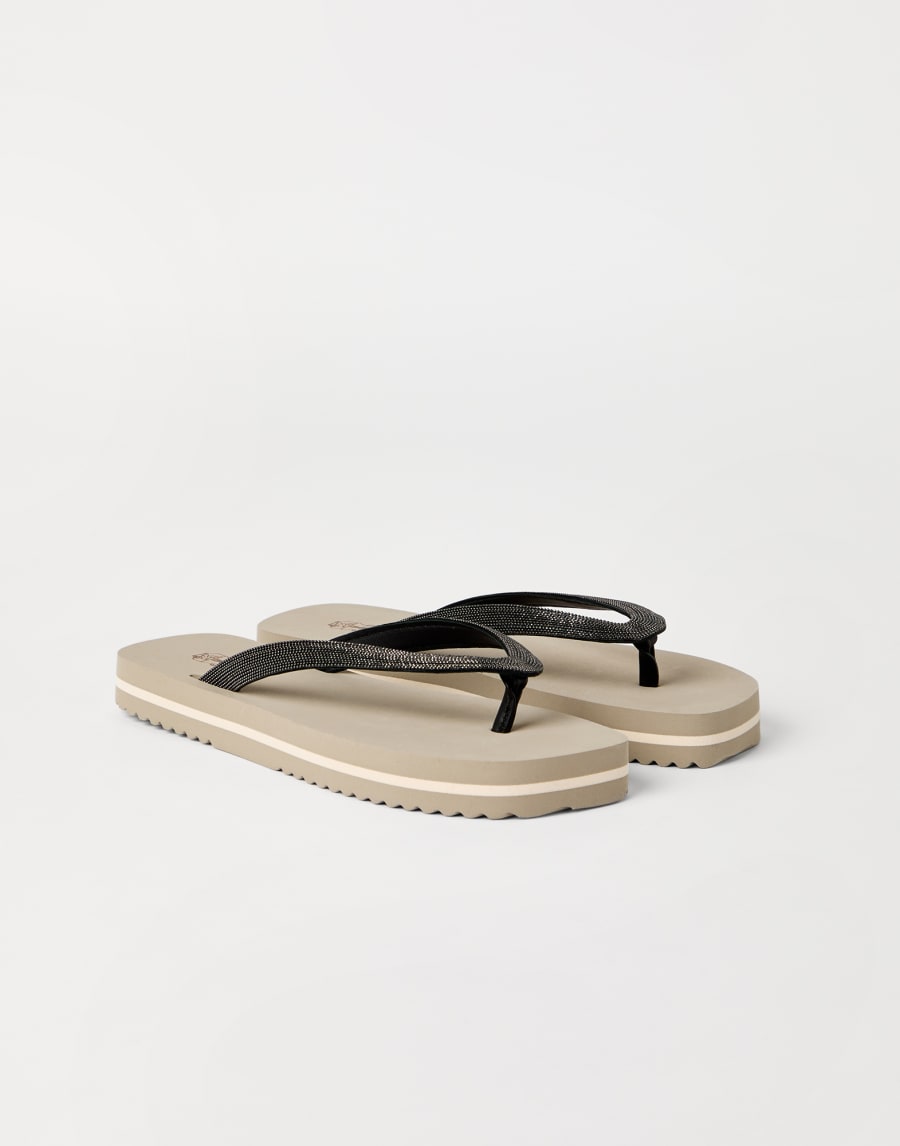 プレシャス ソングサンダル ベージュ ライフスタイル - Brunello Cucinelli