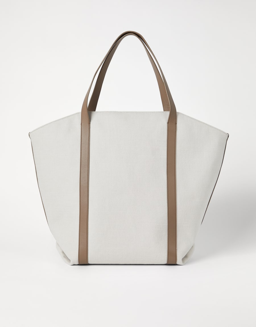 テニストートバッグ チョーク ライフスタイル - Brunello Cucinelli
