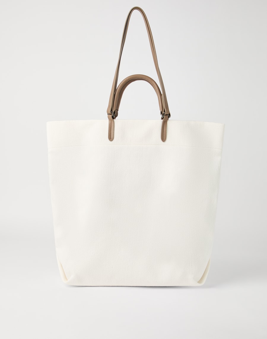 亚麻大购物袋 巴拿马色 生活风格 - Brunello Cucinelli