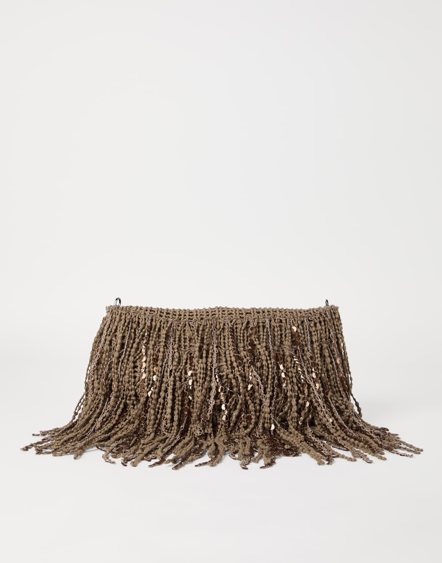 Клатч Dazzling Cascades Ореховый Женщина - Brunello Cucinelli