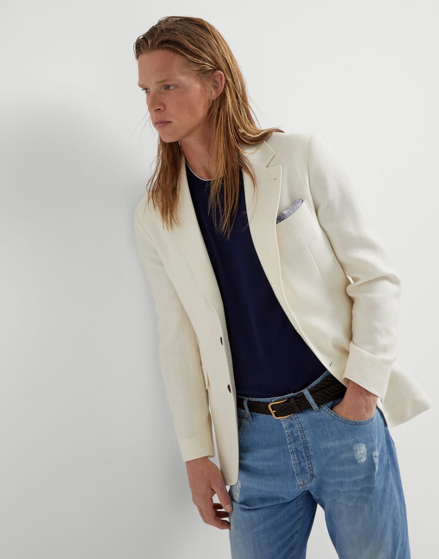 Cotton T-shirt Azure Man - Brunello Cucinelli
