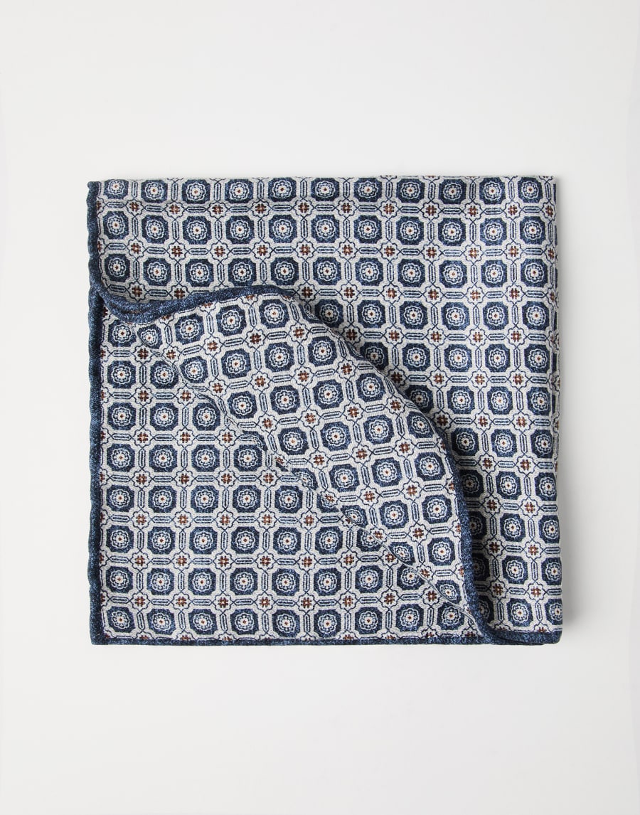 Pocket square with pattern Fog Man - Brunello Cucinelli