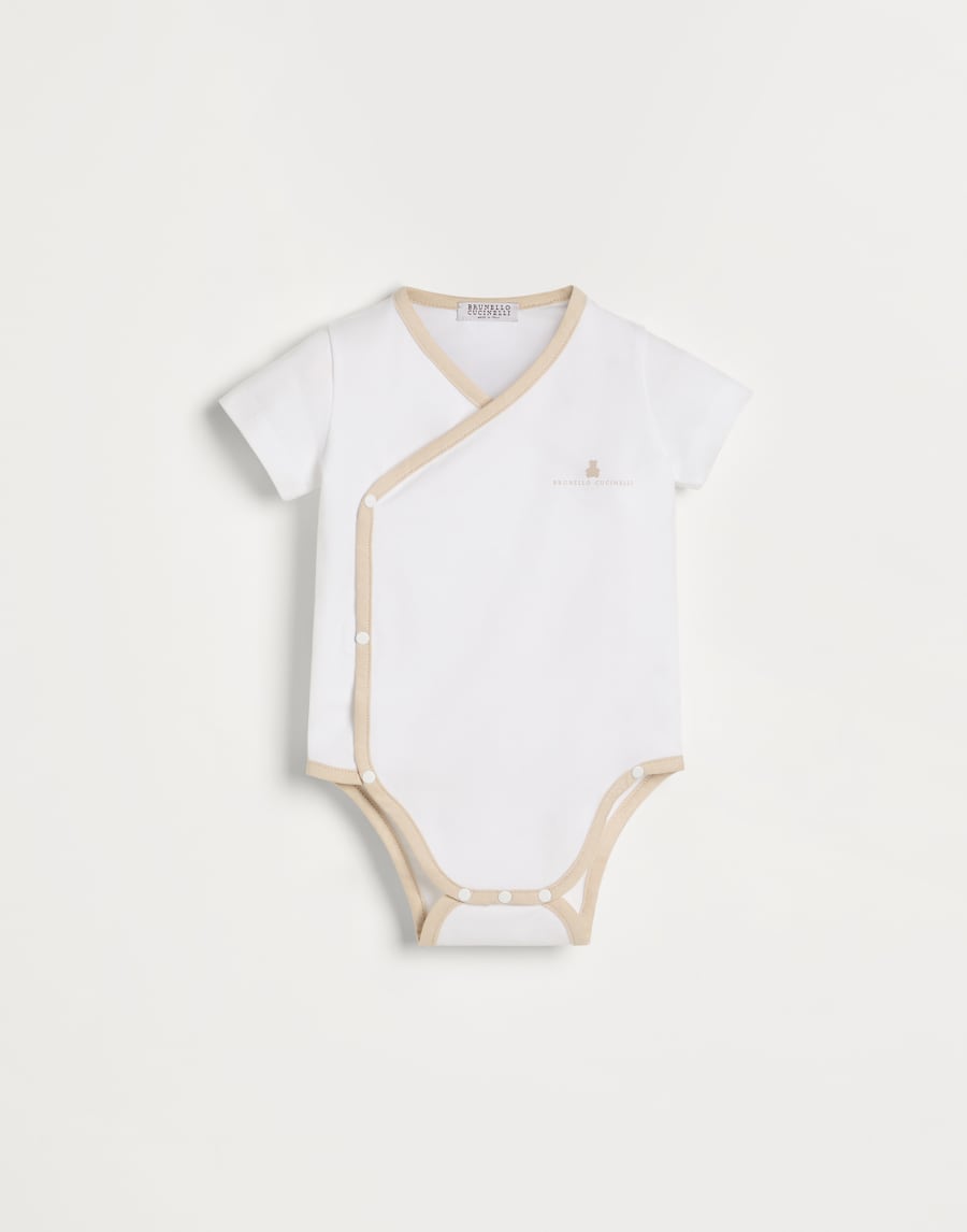 Боди Baby Bernie Серовато-Белый Малыши - Brunello Cucinelli