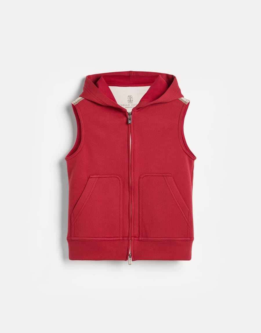 Hooded sweater vest Ruby Boys - Brunello Cucinelli