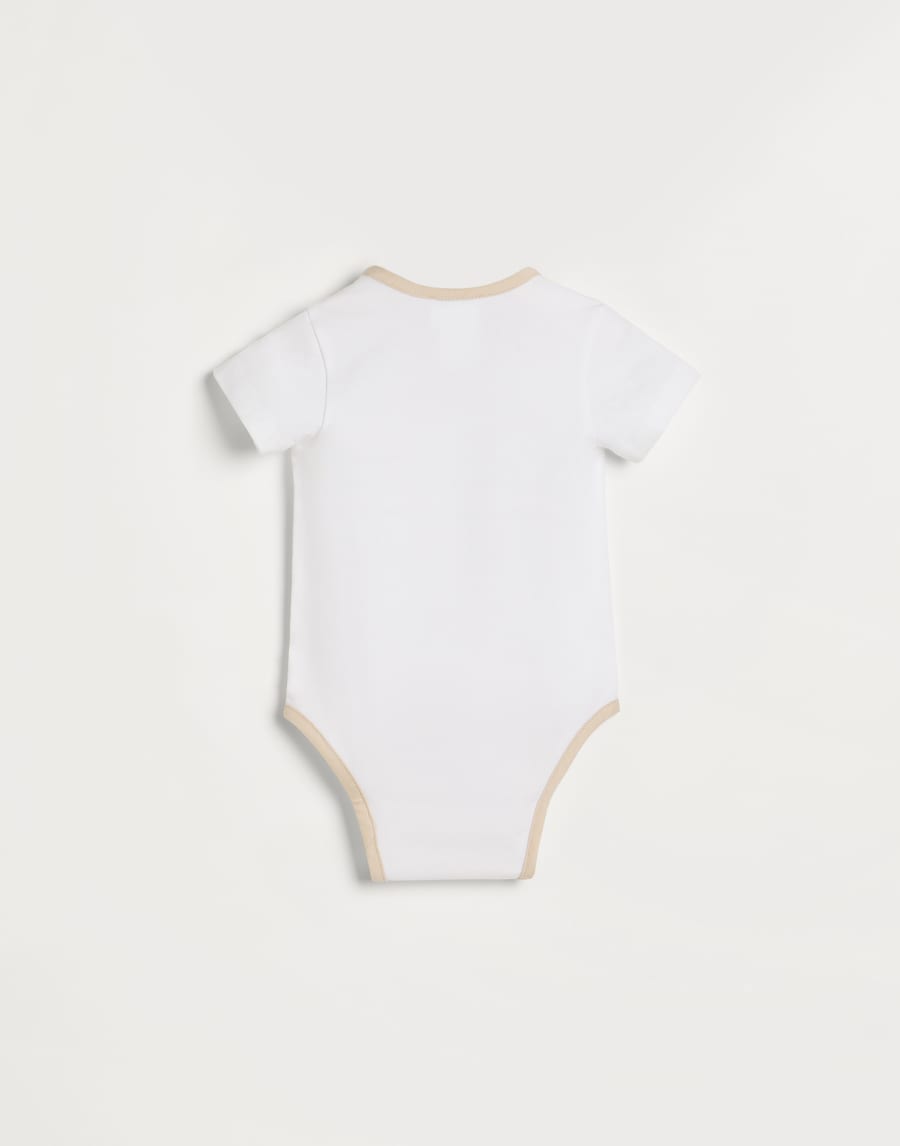 Боди Baby Bernie Серовато-Белый Малыши - Brunello Cucinelli