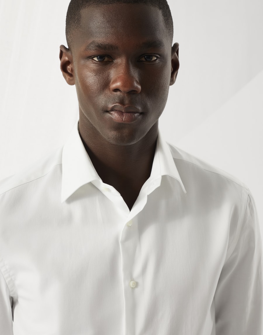 无尾礼服衬衫 白色 男款 - Brunello Cucinelli