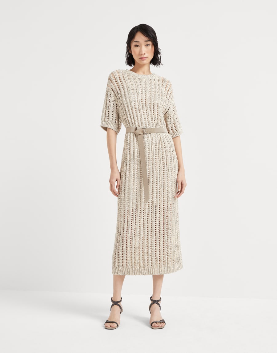 Платье из трикотажа Dazzling Натуральный Женщина - Brunello Cucinelli