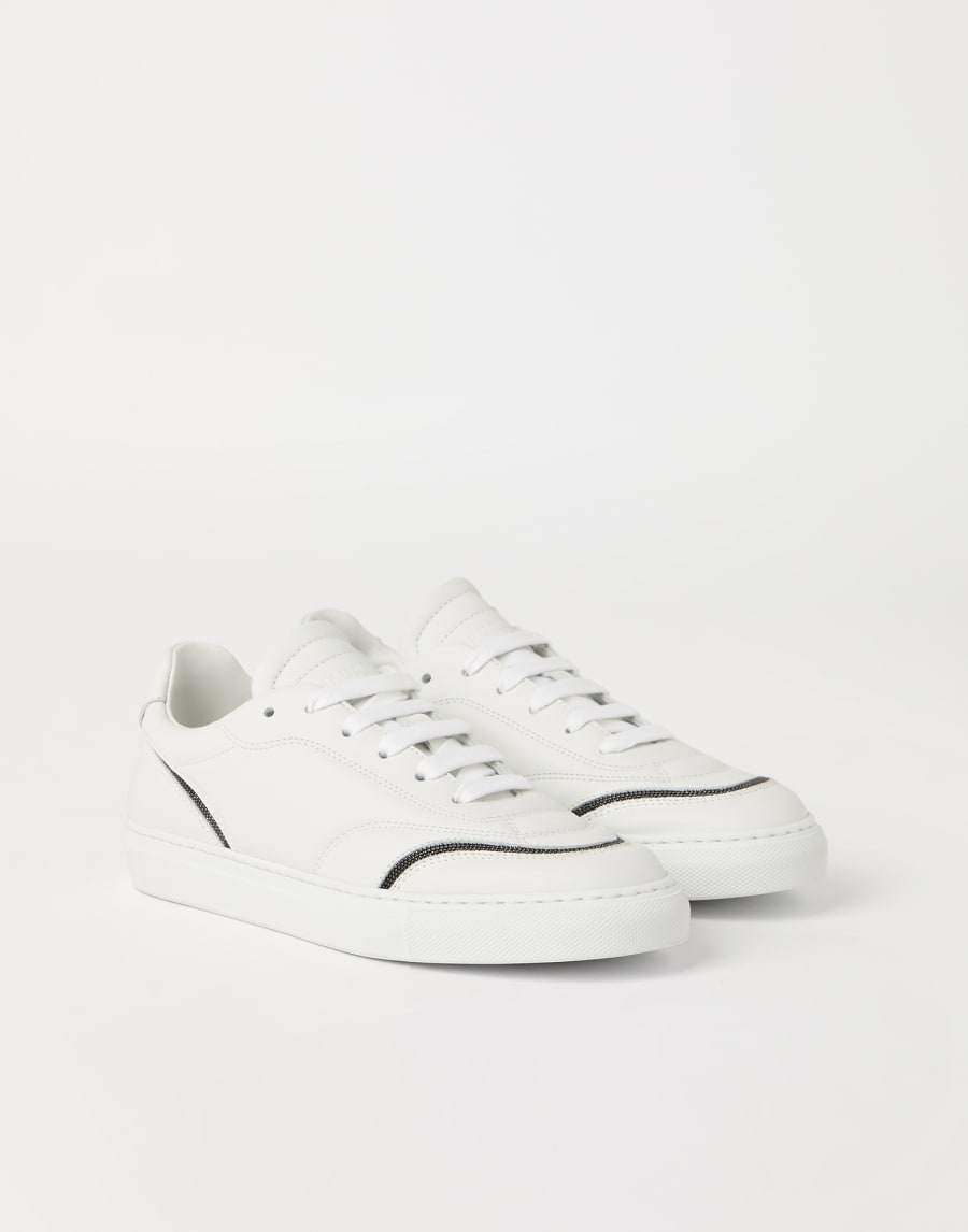 Sneakers with monili White Woman - Brunello Cucinelli