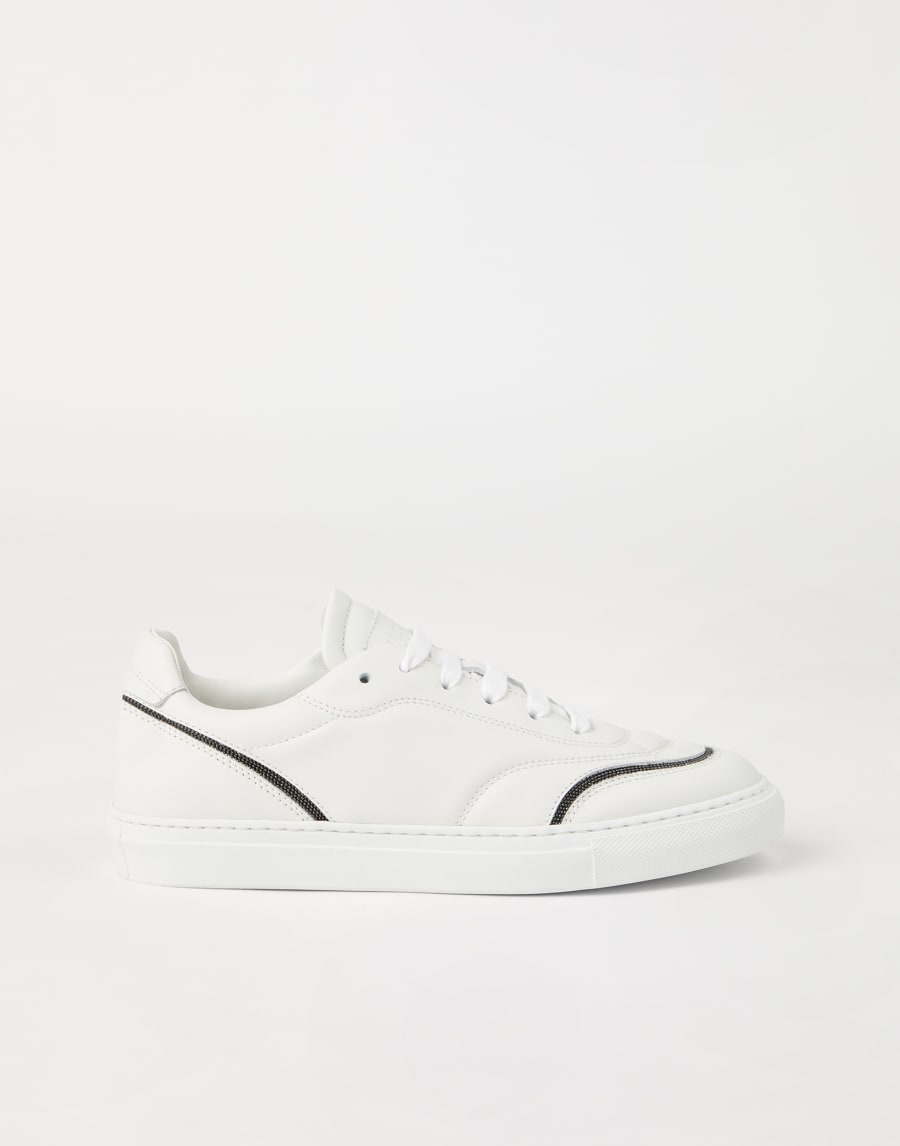 Sneakers with monili White Woman - Brunello Cucinelli