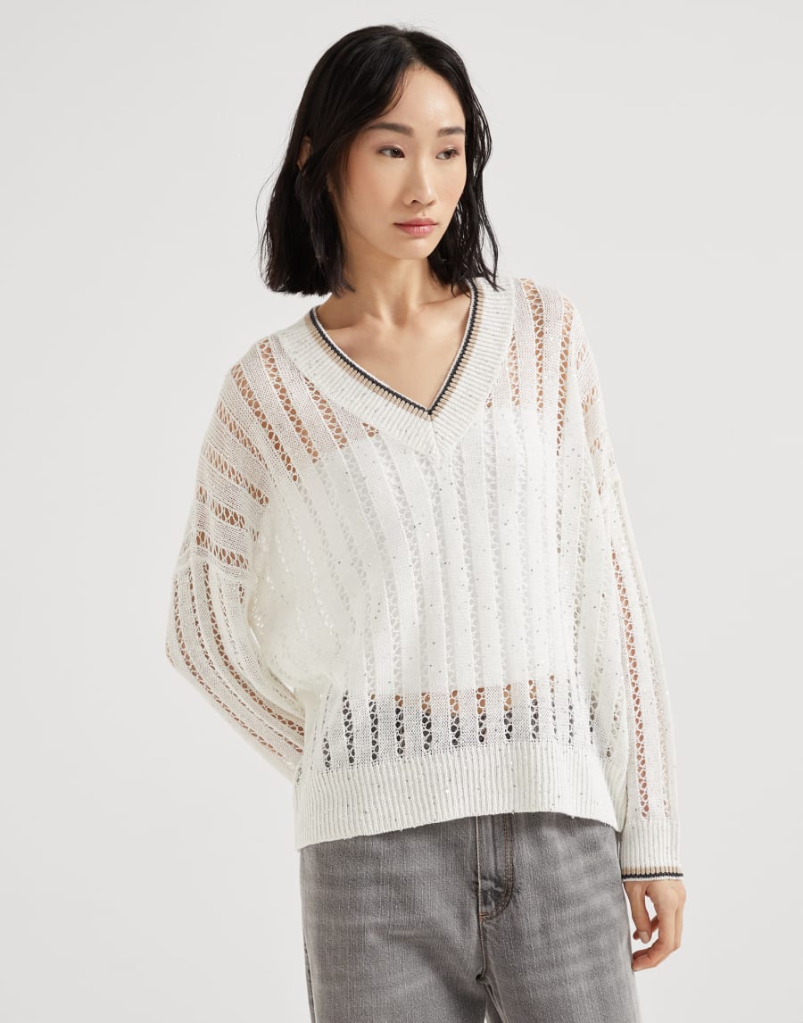 Maglia Dazzling Bianco Donna - Brunello Cucinelli