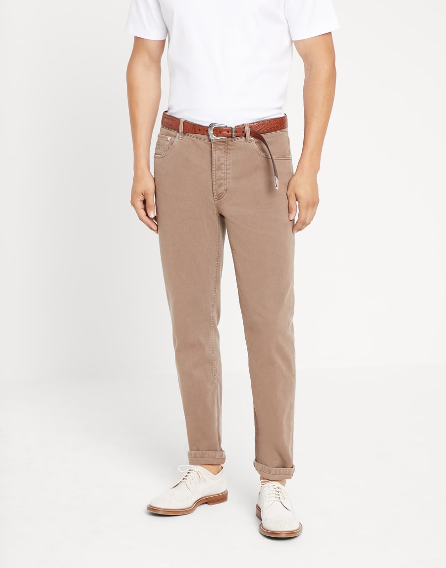 コンフォートデニム トラウザーズ ライトブラウン メンズ - Brunello Cucinelli