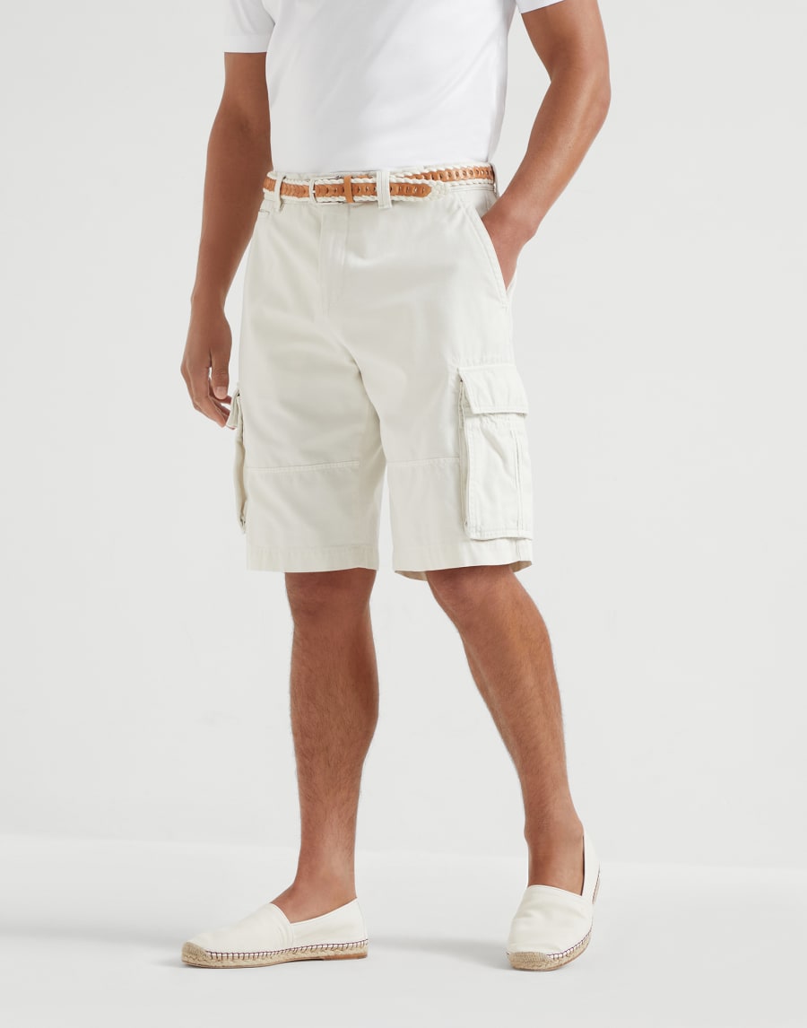 Bermuda in gabardina Corda Uomo - Brunello Cucinelli