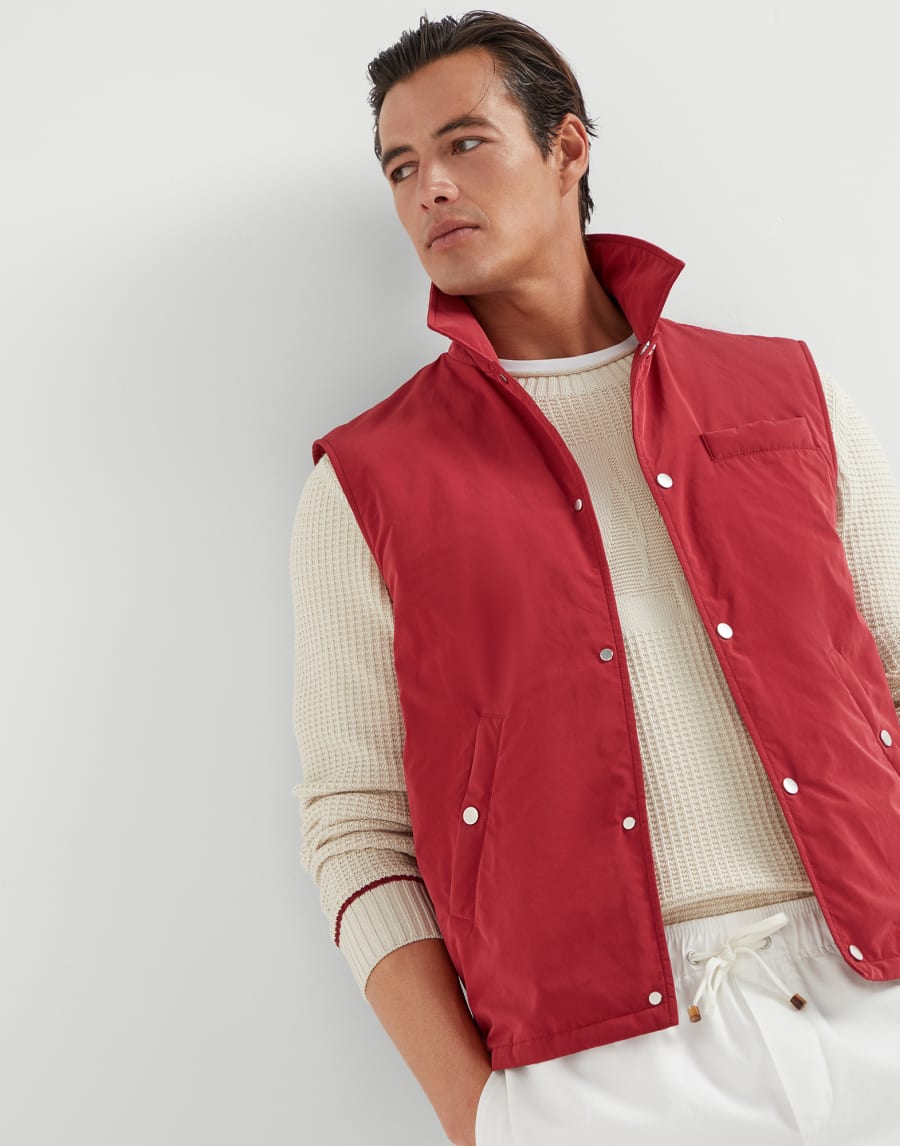 サーモア®フィリング ベスト チェリー メンズ - Brunello Cucinelli
