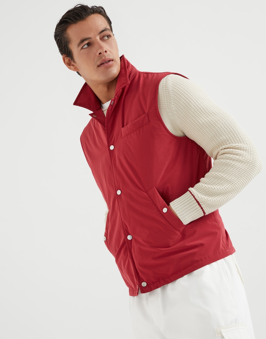 サーモア®フィリング ベスト チェリー メンズ - Brunello Cucinelli