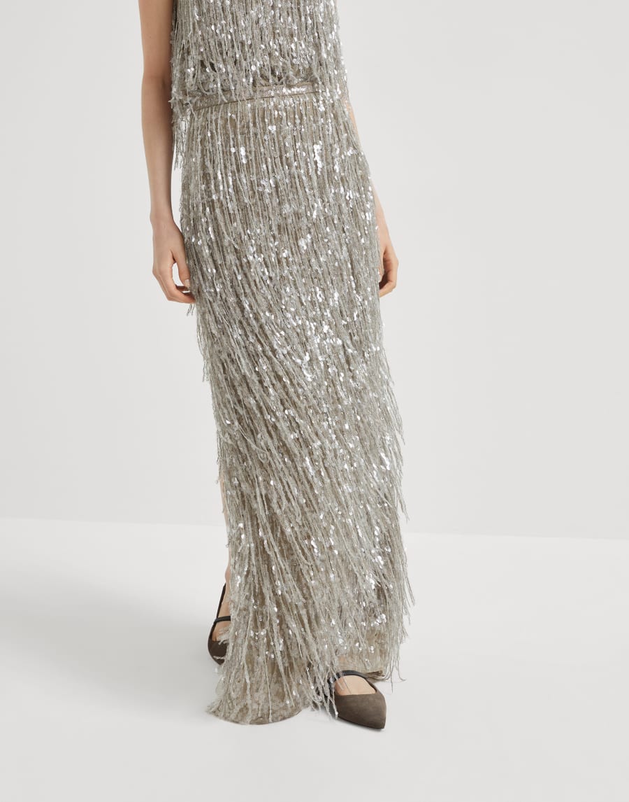 Юбка Column Couture Бежевый Женщина - Brunello Cucinelli