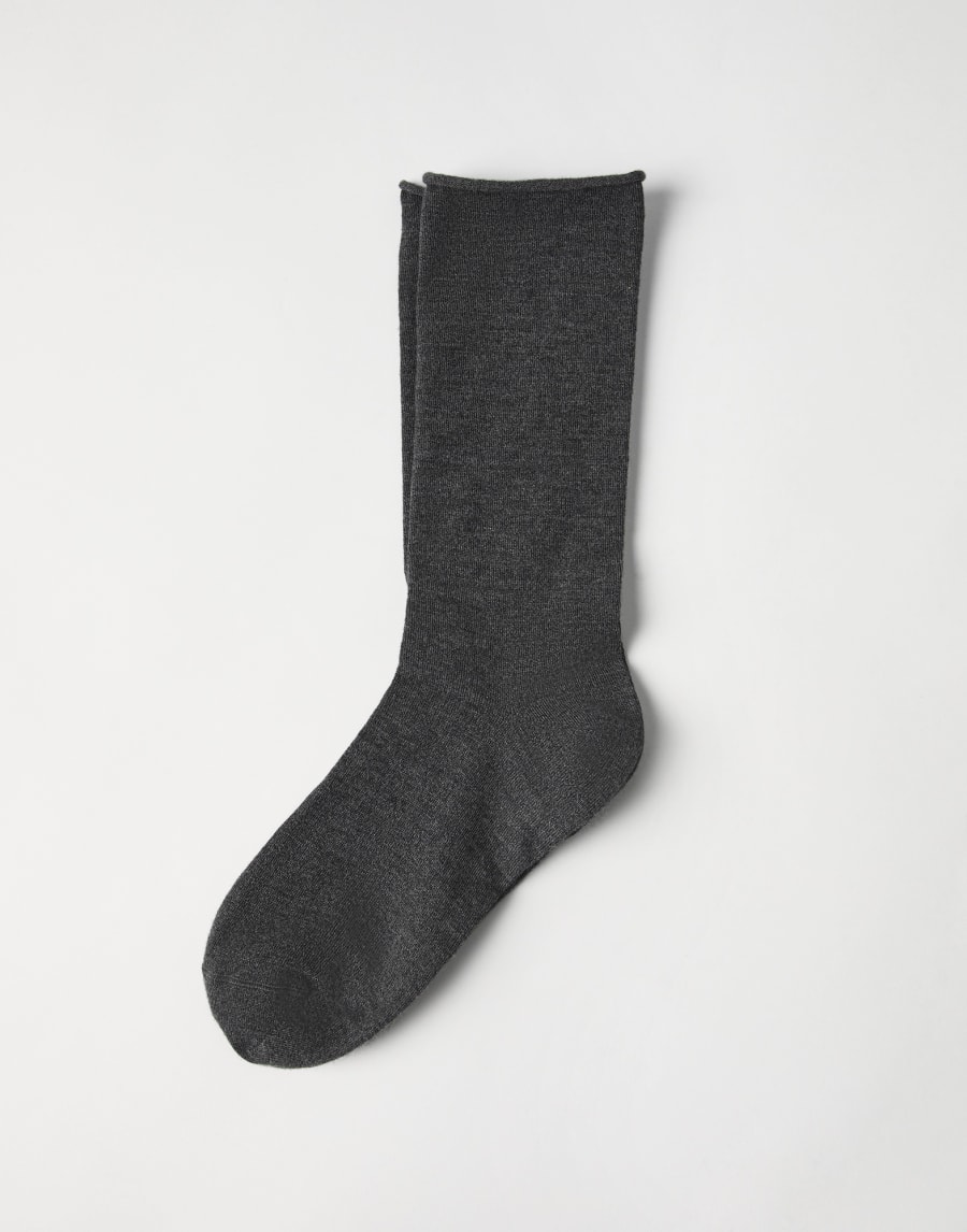 Cashmere knit socks Lead Woman - Brunello Cucinelli
