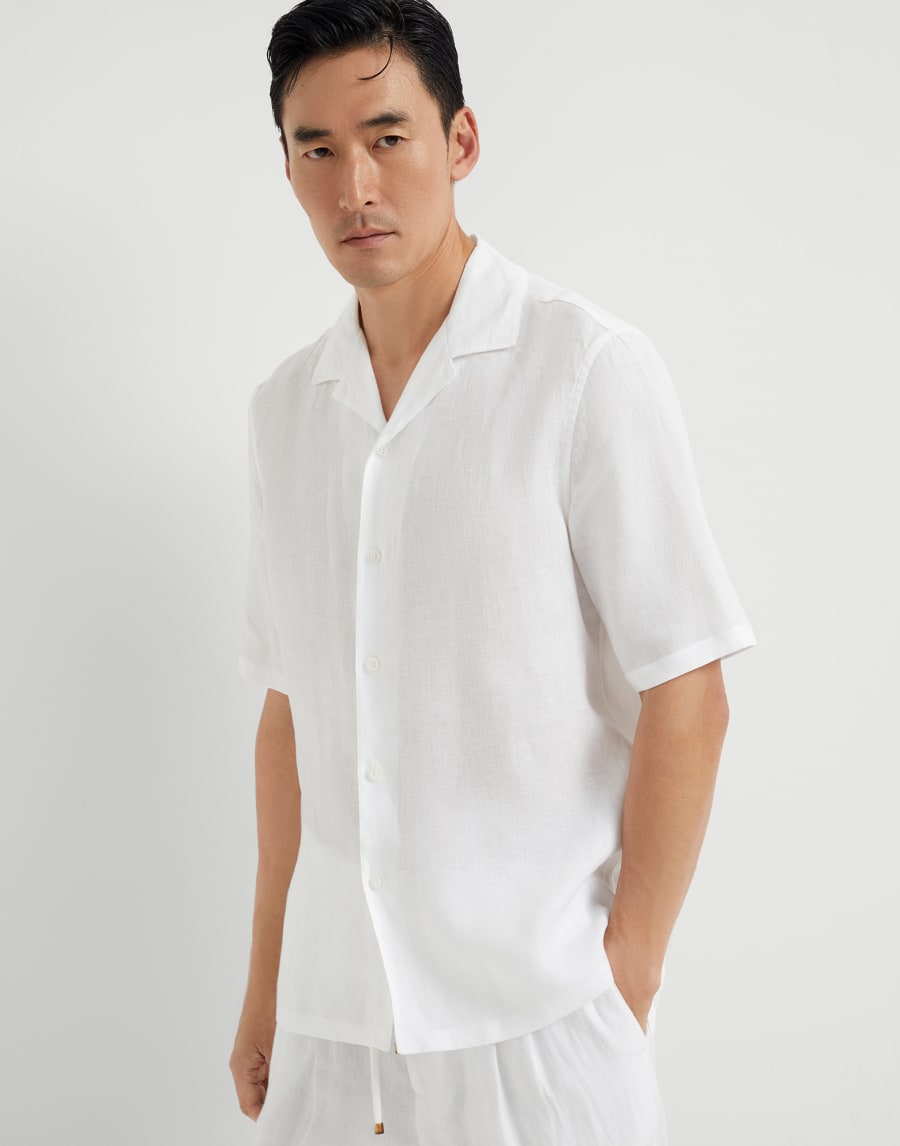 Short sleeve shirt White Man - Brunello Cucinelli
