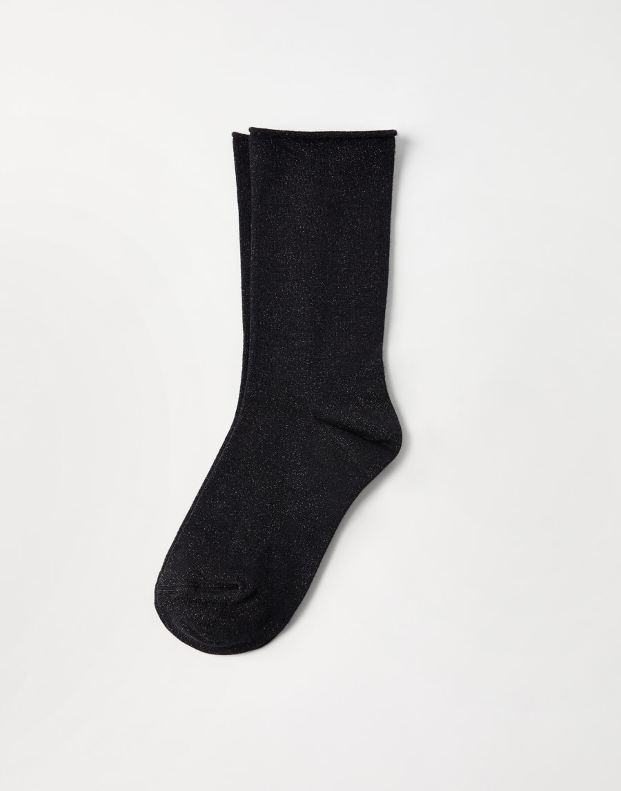 Cashmere knit socks Charcoal Woman - Brunello Cucinelli