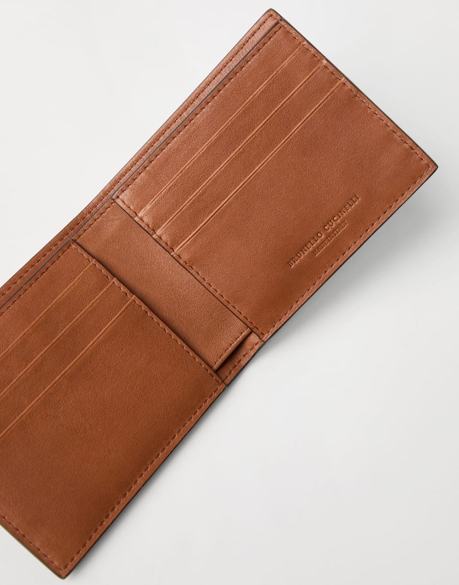 Crocodile wallet Cognac Man - Brunello Cucinelli