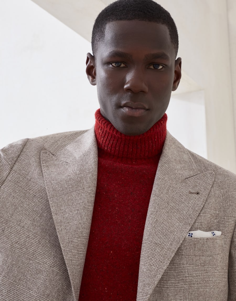 Blazer in Prince-of-Wales-Karo Borke Herren - Brunello Cucinelli