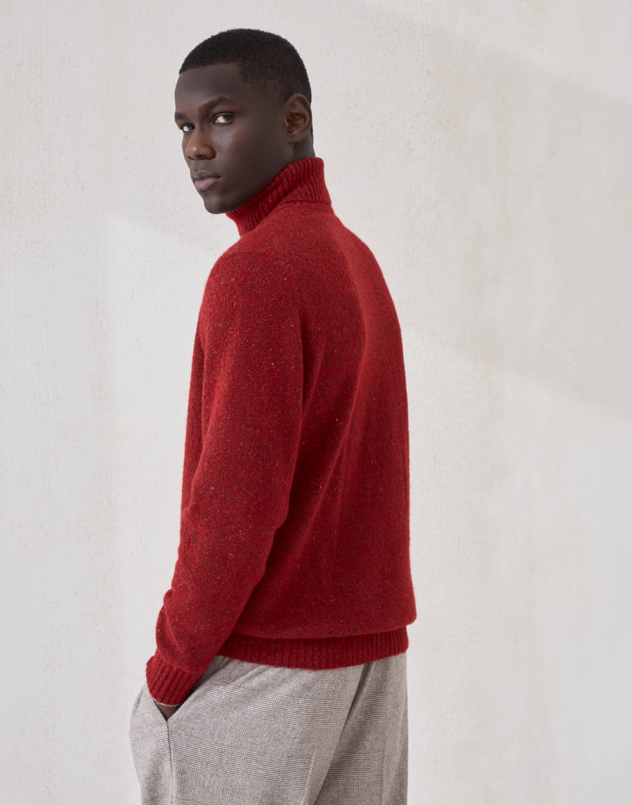 Knop sweater Purple-Red Man - Brunello Cucinelli