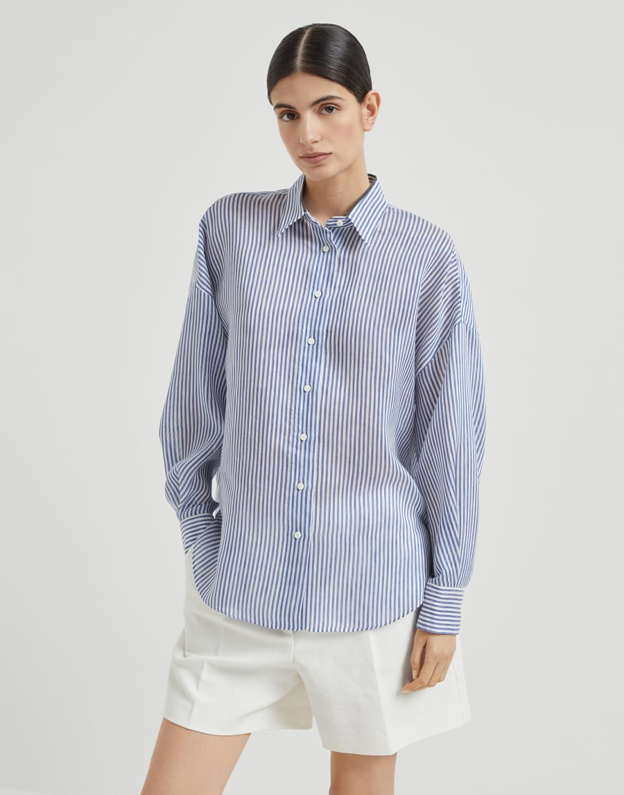 Organza shirt Azure Woman - Brunello Cucinelli