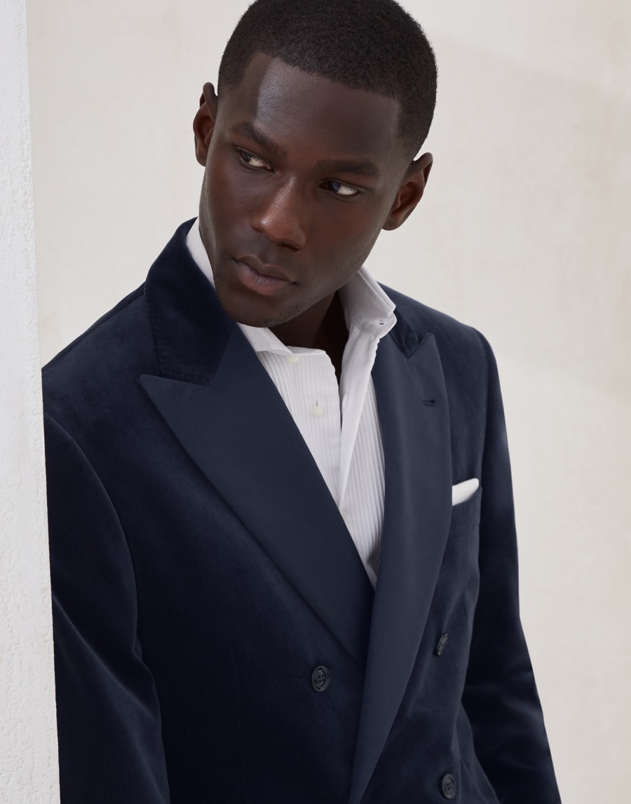 Tuxedo Jacket Blue Man - Brunello Cucinelli