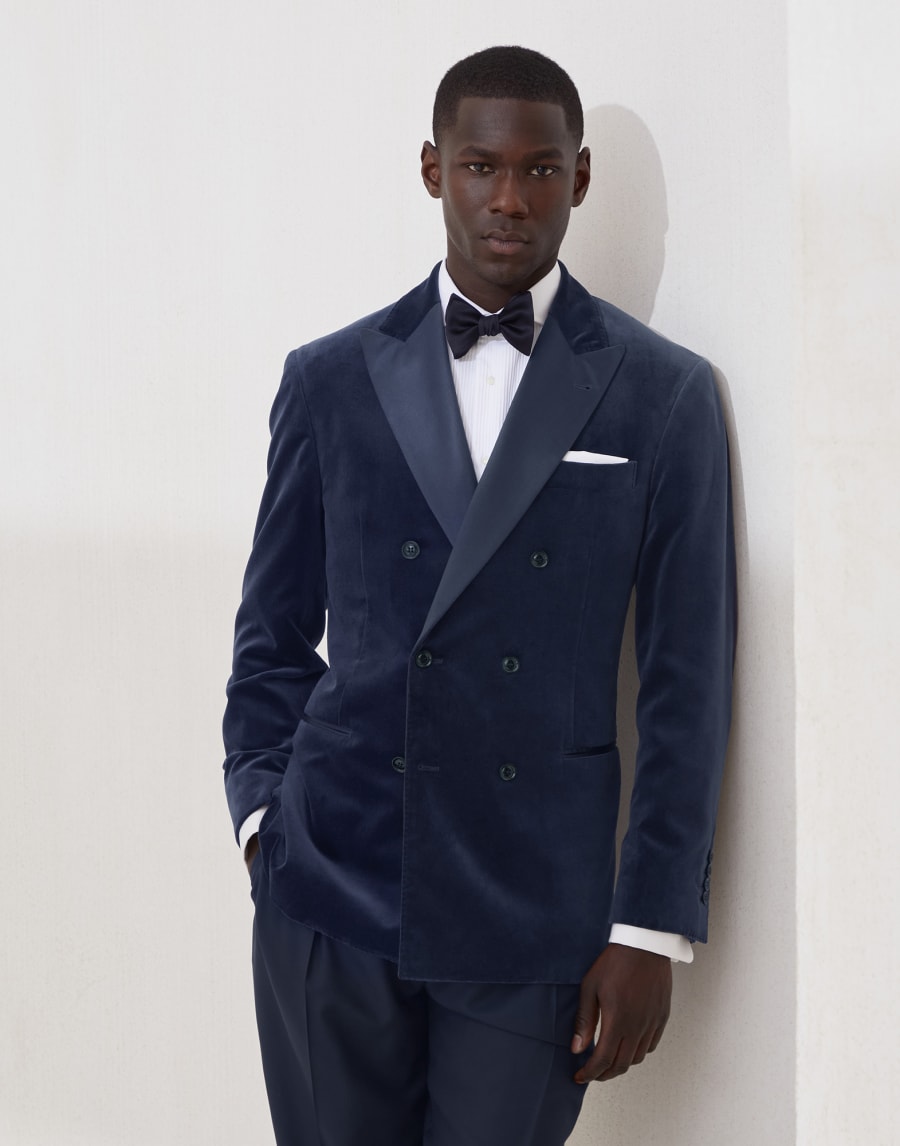 Blazer Esmoquin Azul Hombre - Brunello Cucinelli