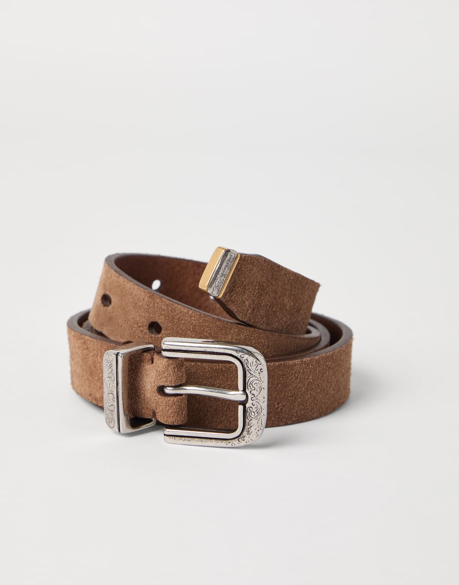 Leather belt Hazelnut Man - Brunello Cucinelli