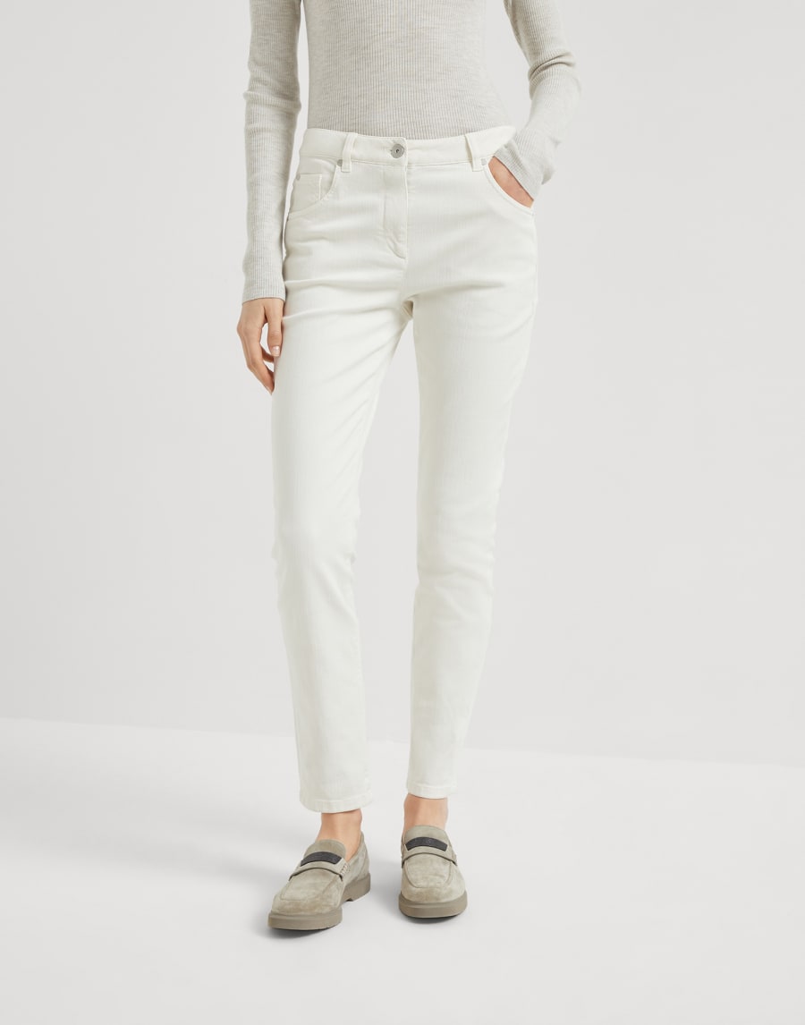 ストレッチデニム トラウザーズ チョーク レディース - Brunello Cucinelli