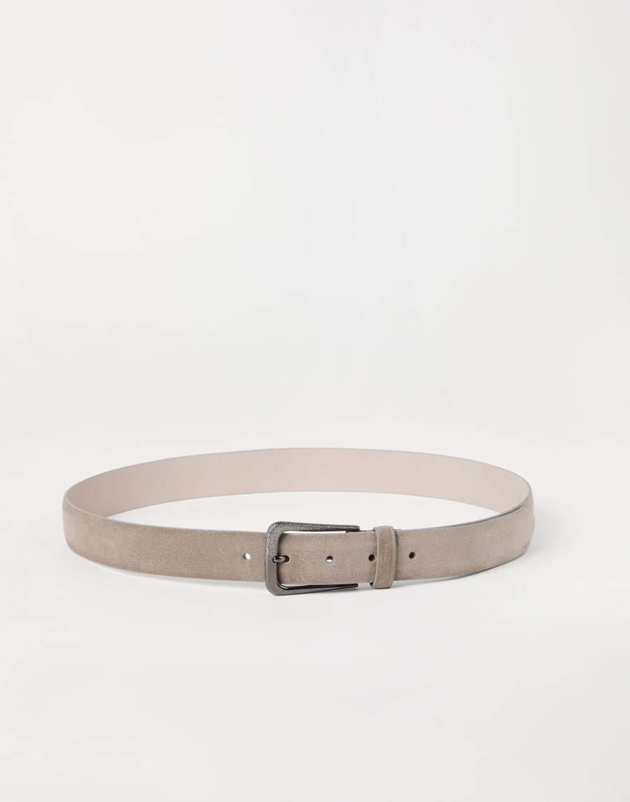 Suede belt Light Grey Woman - Brunello Cucinelli