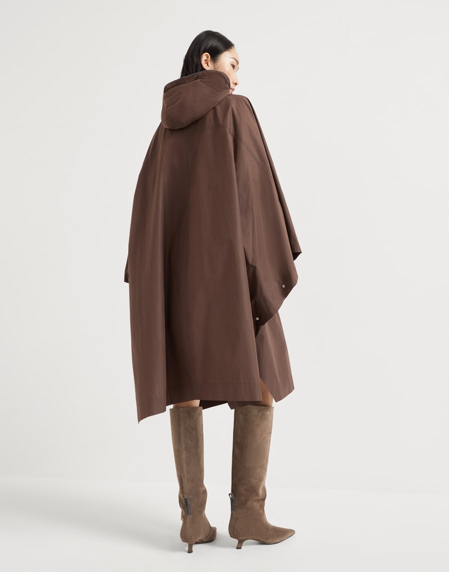 Parka with monili Pine Cone Brown Woman - Brunello Cucinelli