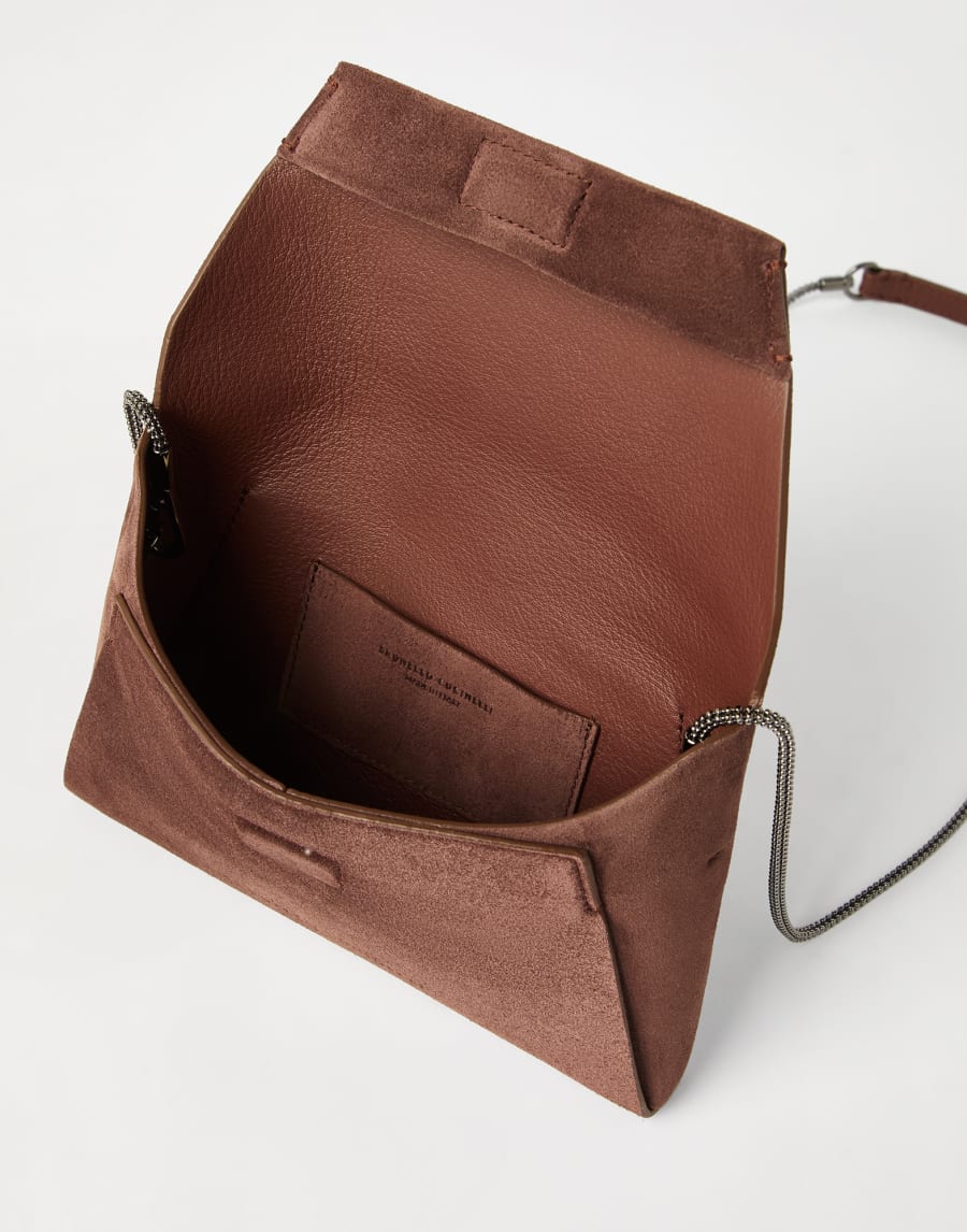 BC Duo pochette with monili Burgundy Woman - Brunello Cucinelli