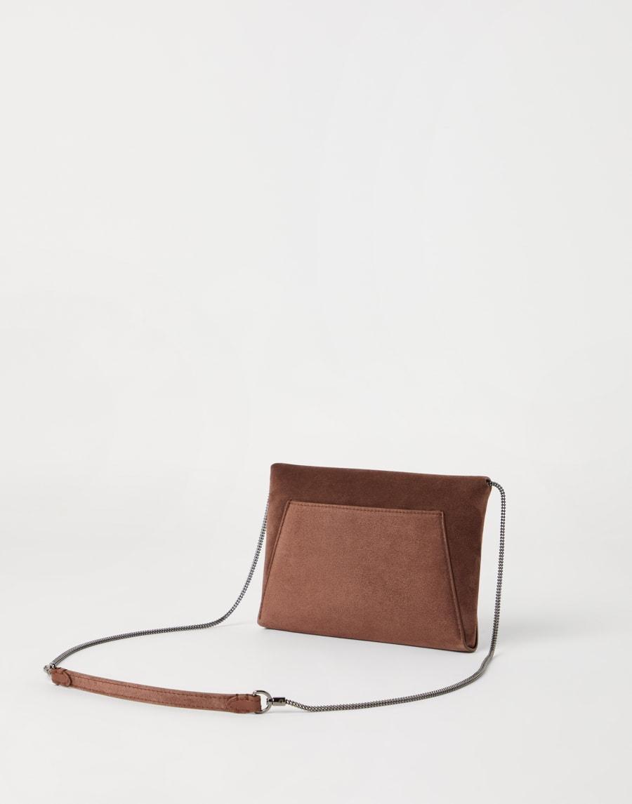 BC Duo pochette with monili Burgundy Woman - Brunello Cucinelli