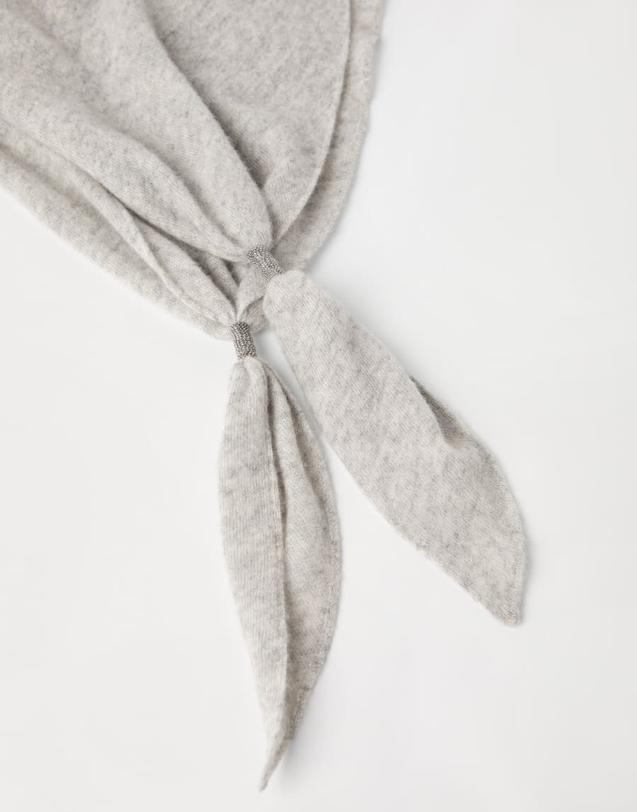 Cashmere scarf Light Grey Woman - Brunello Cucinelli
