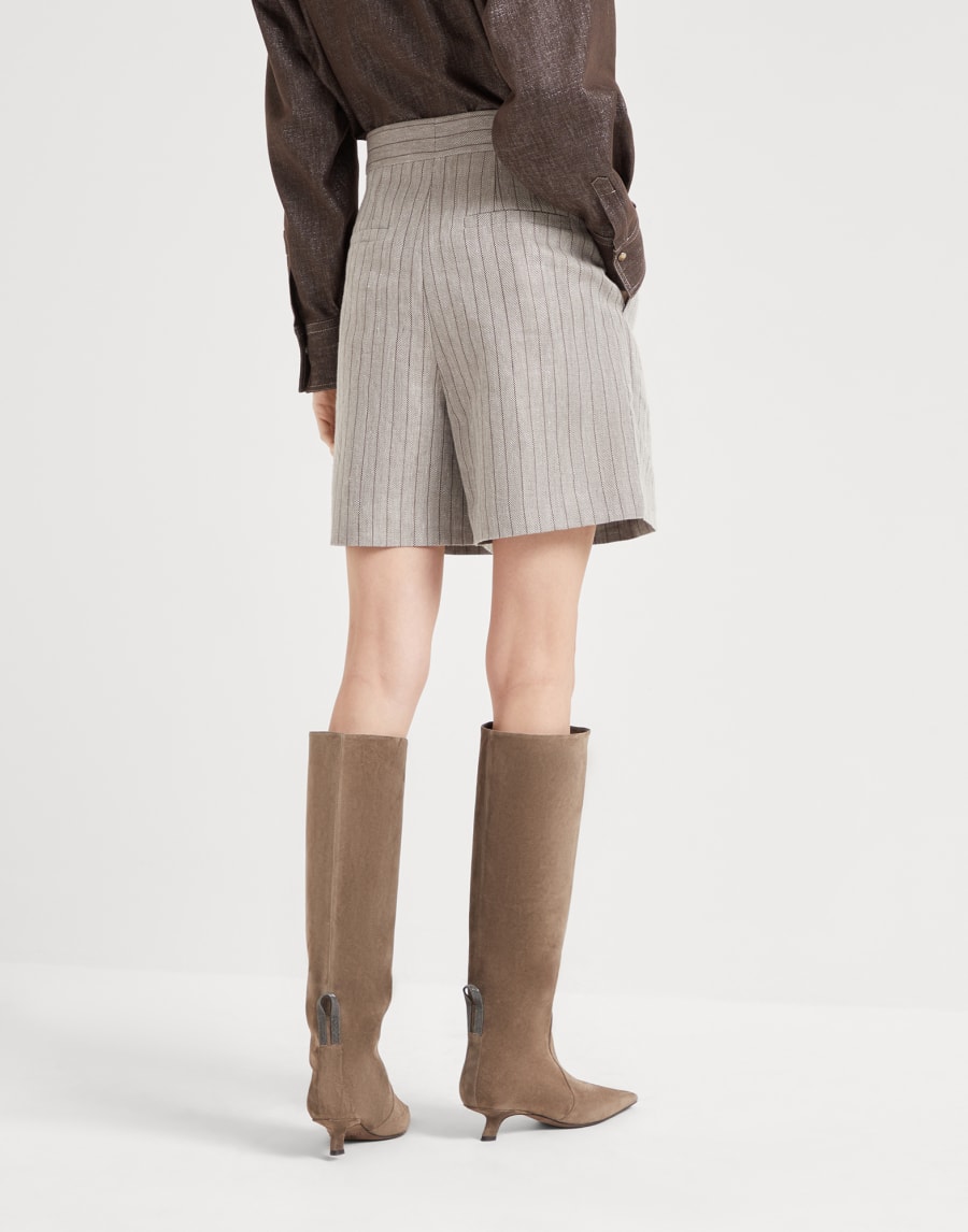 Bermuda City décoration Monile Gris Femme - Brunello Cucinelli