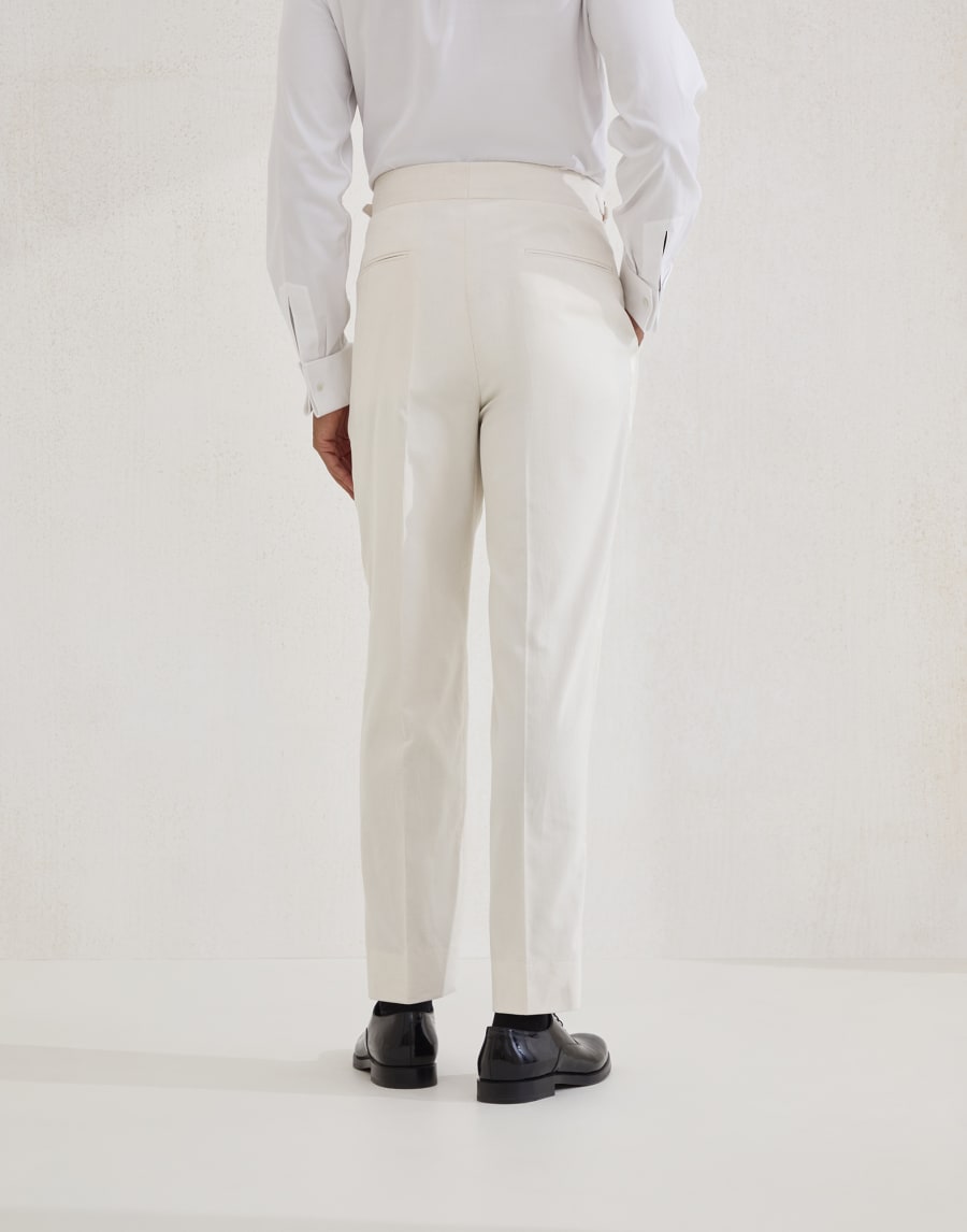 Pantalon de smoking à pince Lait Homme - Brunello Cucinelli