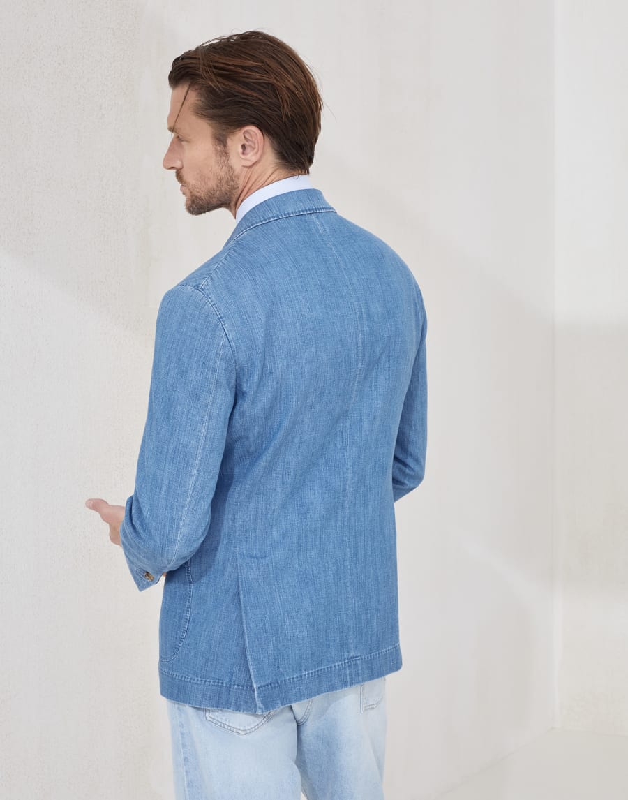 Denim blazer Light Blue Denim Man - Brunello Cucinelli