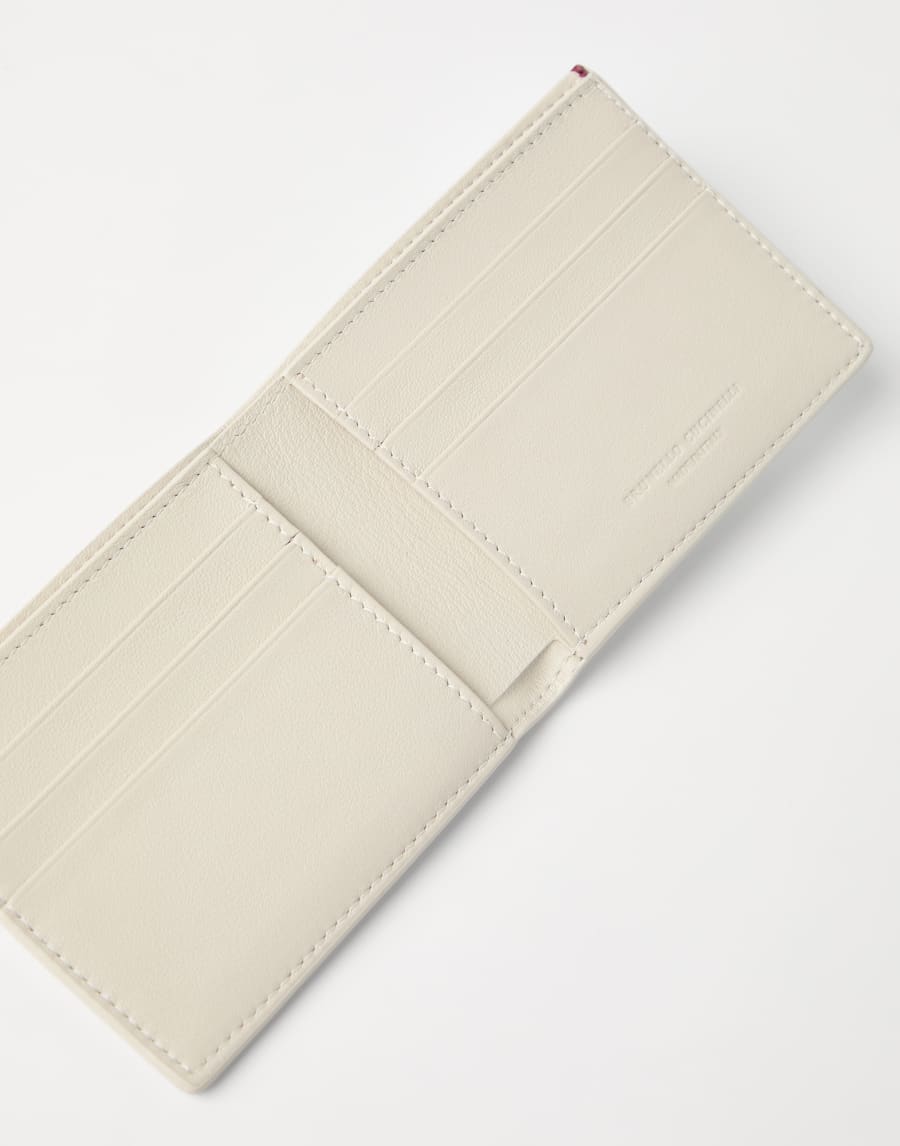 Calfskin wallet Ivory Man - Brunello Cucinelli